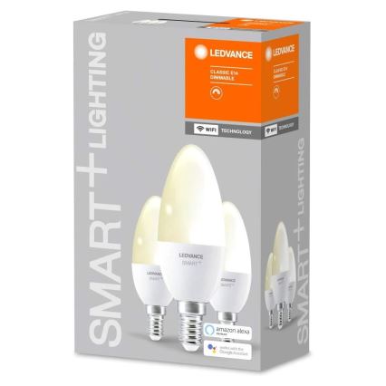 Набор 3x светодиодные диммируемые лампочки SMART+ E14/5W/230V 2700K - Ledvance