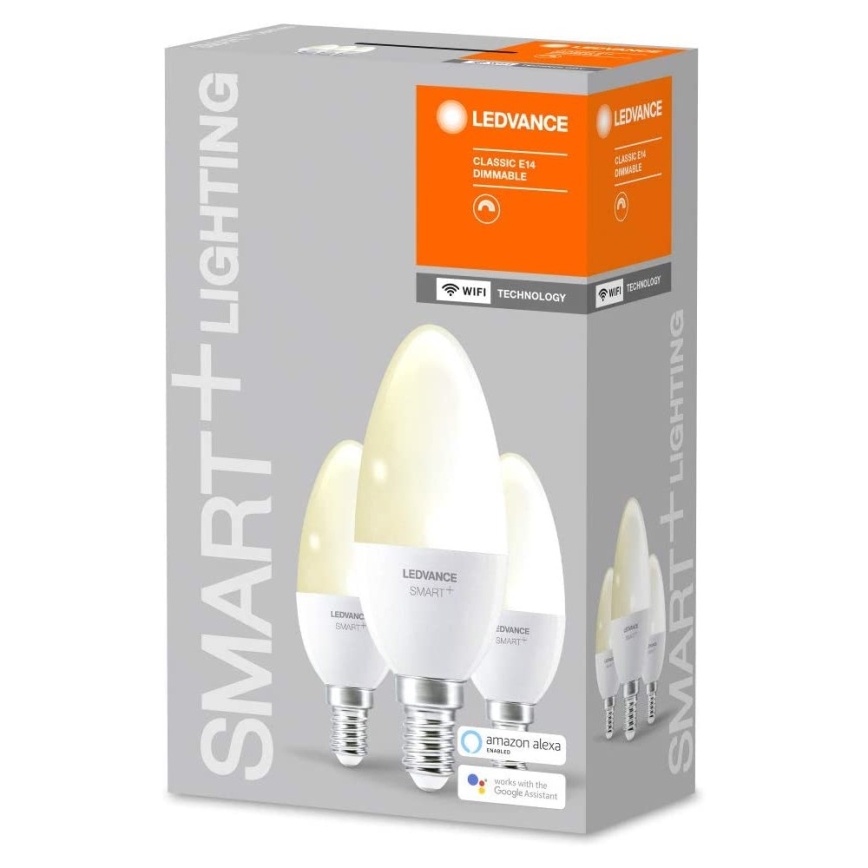 Набор 3x светодиодные диммируемые лампочки SMART+ E14/5W/230V 2700K - Ledvance