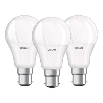 Набор 3x светодиодные лампочки B22d/8,5W/230V 4000K - Osram