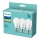 Набор 3x светодиодные лампочки Philips A60 E27/8W/230V 2700K