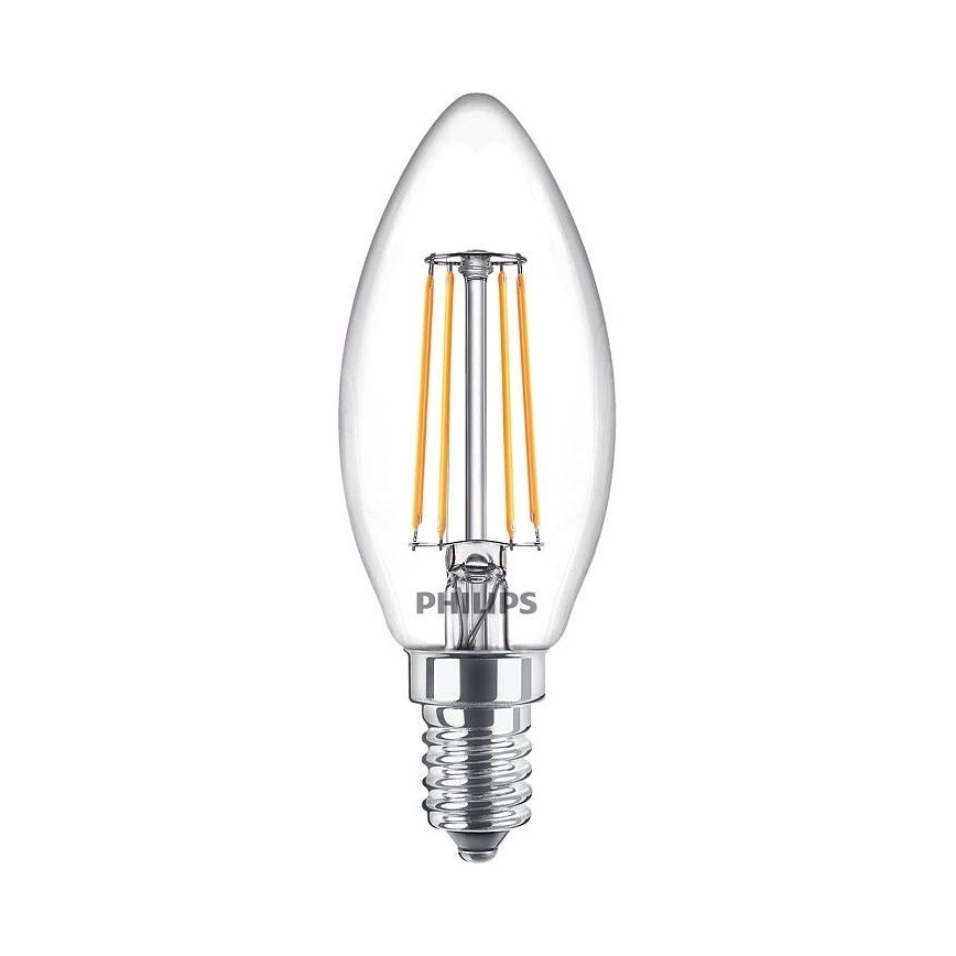 Набор 3x светодиодные лампочки Philips B35 E14/4.3W/230V 2,700K