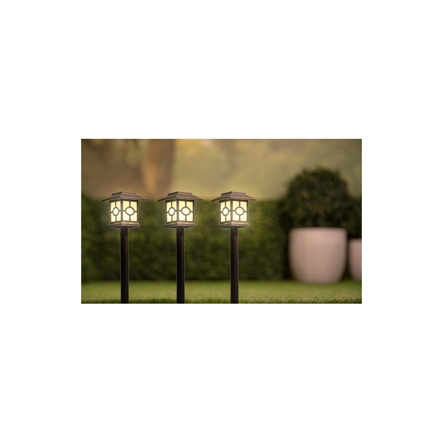 НАБОР 3x Светодиодный светильник на солнечной батарее LED/1,2V