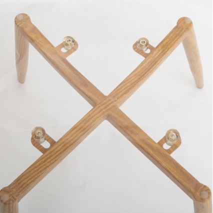 НАБОР 4x Обеденный стул TAHO коричневый/прозрачный