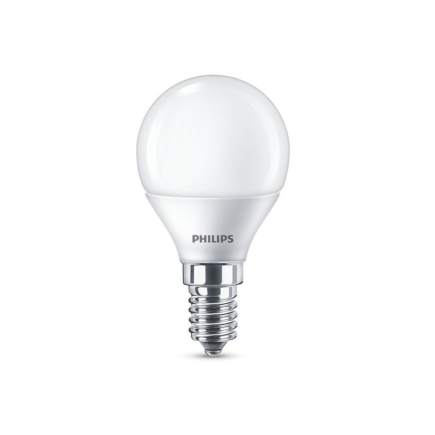 НАБОР 4x Светодиодная лампа Philips P45 E14/5,5W/230V 2700K