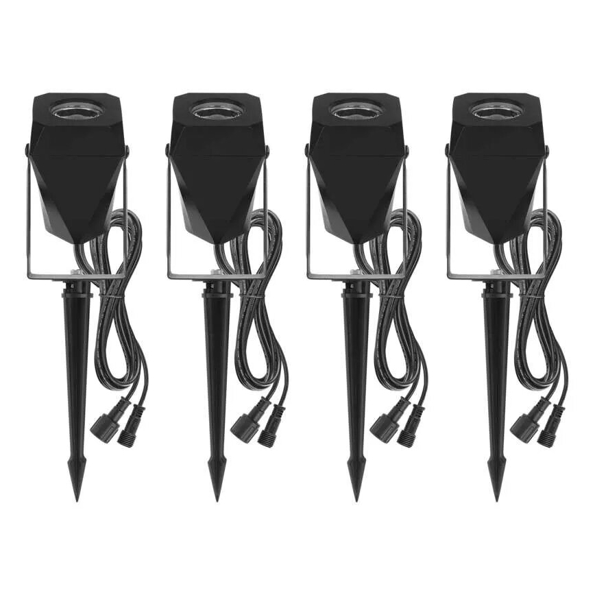 НАБОР 4x Светодиодная уличная RGBIC-лампа с регулированием яркости LED/7W/230V 3000-6500K IP65 Wi-Fi Tuya