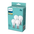 Набор 4x светодиодные лампочки Philips E27/8W/230V 2700K