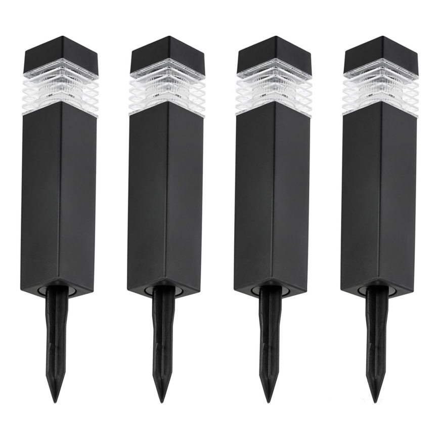 НАБОР 4x Светодиодный светильник на солнечной батарее LED/0,06W/1,2V 1xAAA 6000K IP44 100 mAh
