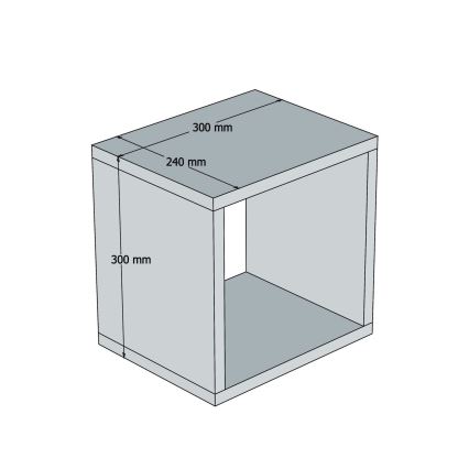 НАБОР 5x Настенная полка BOX желтая