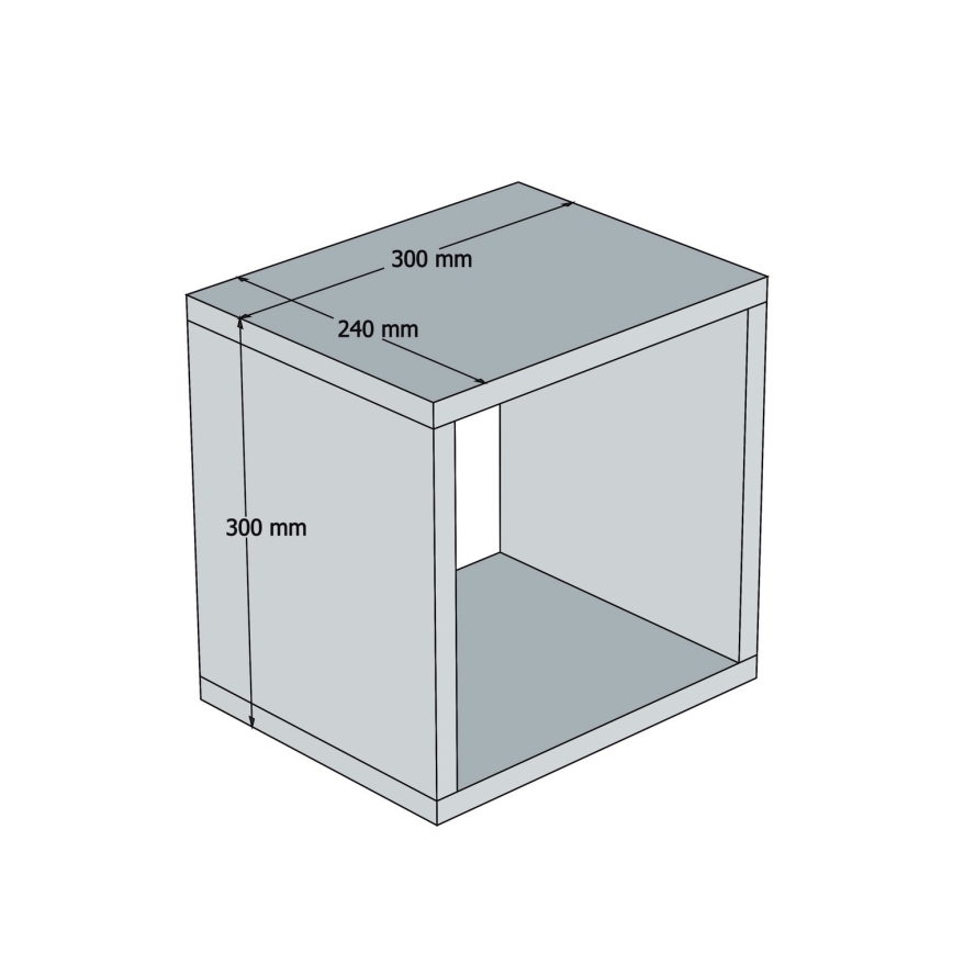 НАБОР 5x Настенная полка BOX желтая