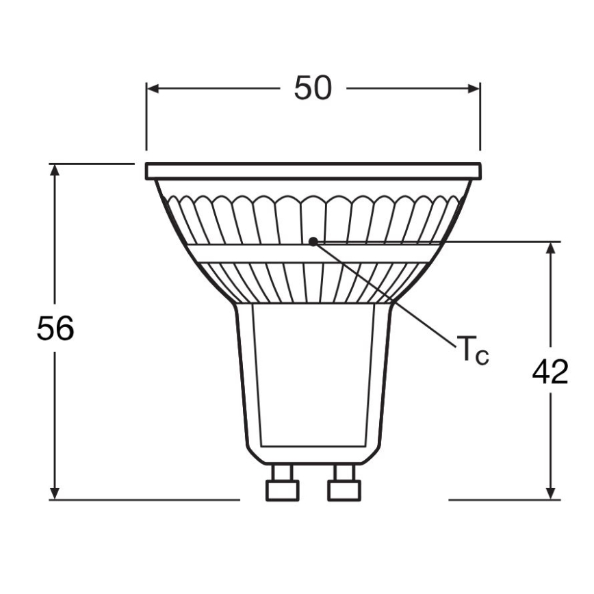 НАБОР 5x Светодиодная лампочка PAR16 GU10/4,3W/230V 4000K 36° - Osram