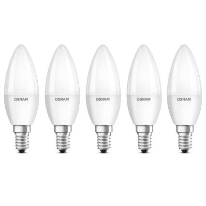 НАБОР 5x Светодиодная лампочка BASE B40 E14/4,9W/230V 2700K - Osram
