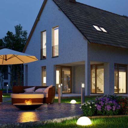 НАБОР 5x Светодиодный светильник на солнечной батарее LED/3,2V 600 mAh цветной