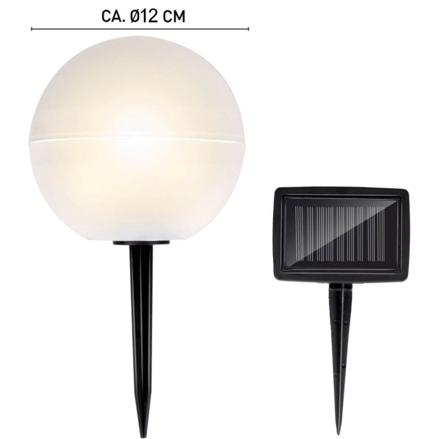 НАБОР 5x Светодиодный светильник на солнечной батарее LED/3,2V цветной
