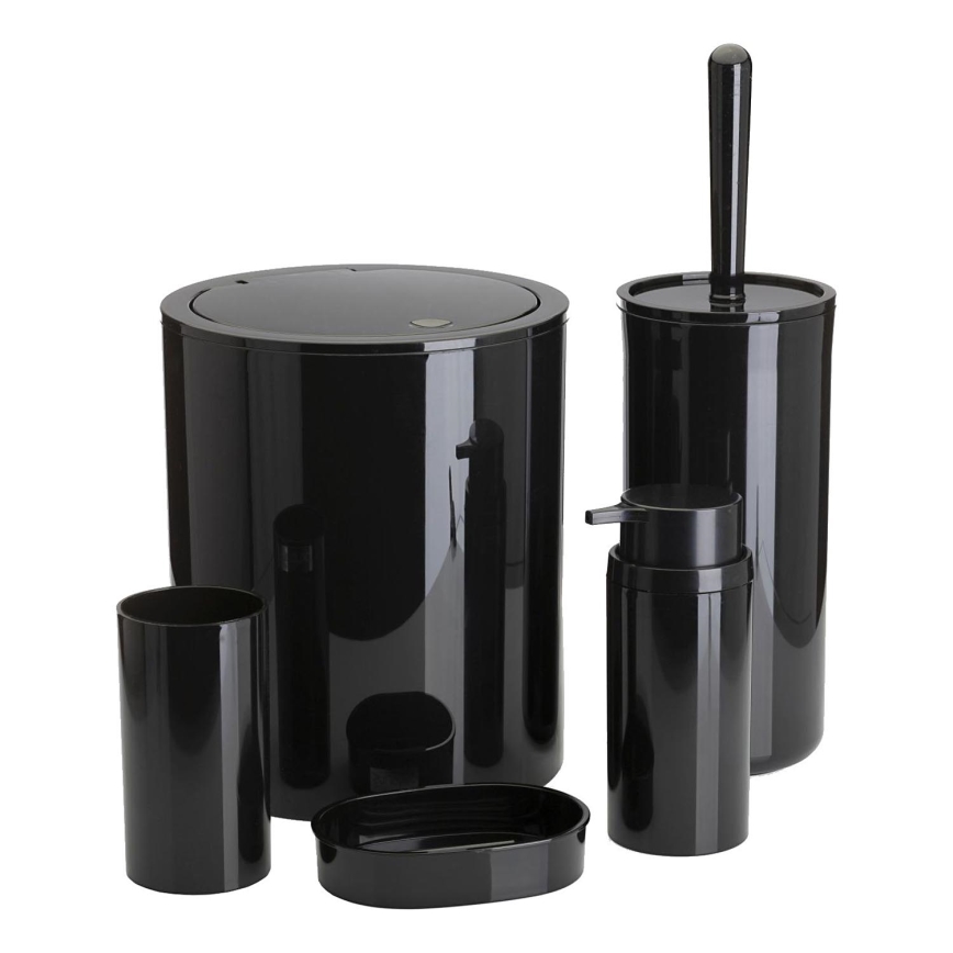 Набор для ванной комнаты CARMEN 5 шт. черный