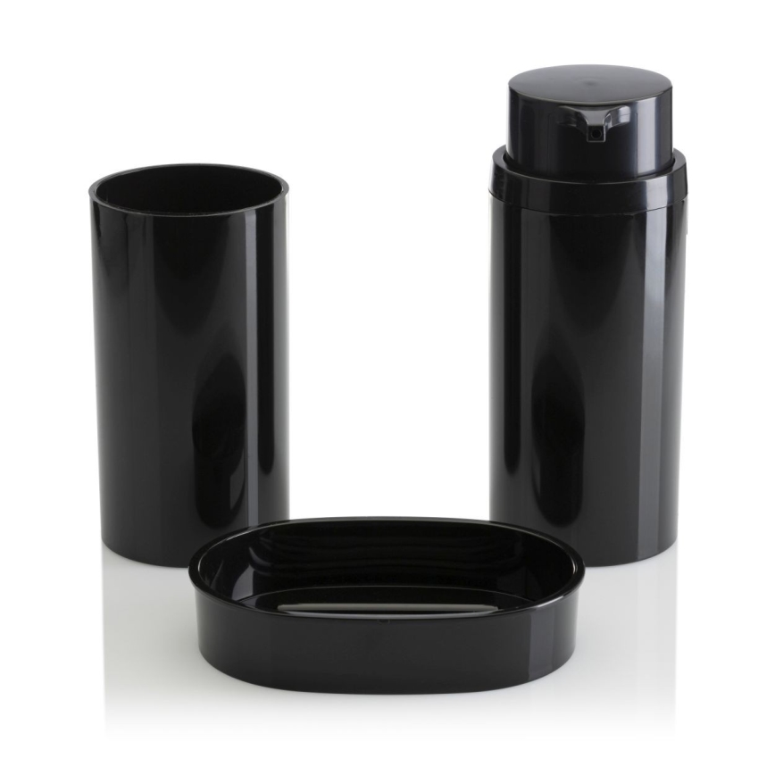 Набор для ванной комнаты CARMEN 5 шт. черный