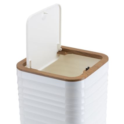 Набор для ванной комнаты WAVE 5 шт. белый/коричневый