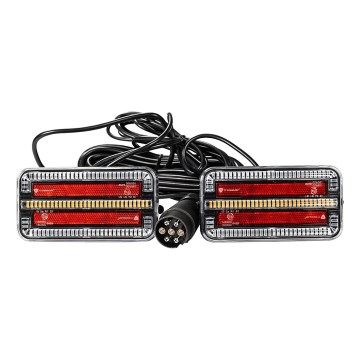 НАБОР из 2 LED фонарей для прицепа с кабелем 7,5 м LED/12-24В IP65