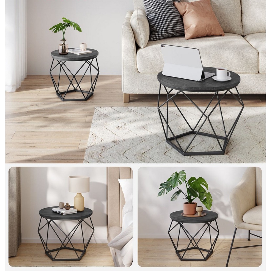 Набор из 2 журнальных столиков TALIA, чёрного цвета
