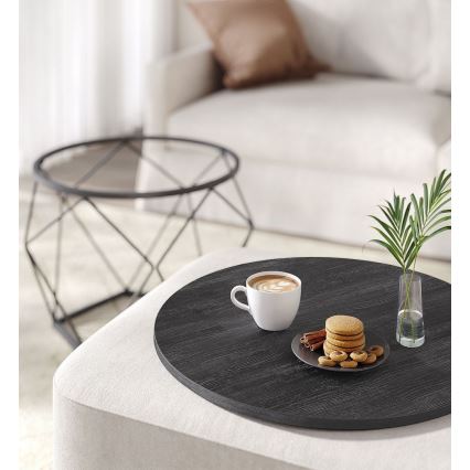 Набор из 2 журнальных столиков TALIA, чёрного цвета