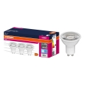 Набор из 3 светодиодных рефлекторных ламп PAR16 GU10/6,9W/230V 4000K 60° - Osram