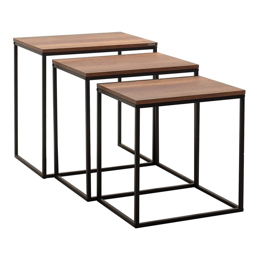 НАБОР из 3 коричневых конференц-столов