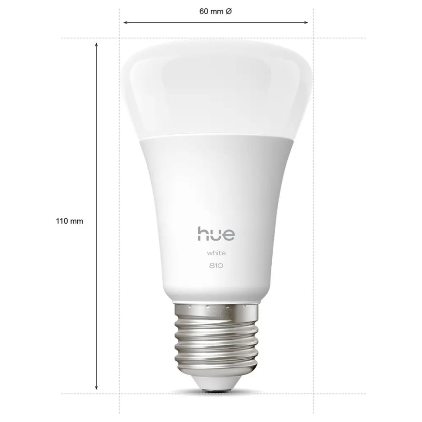 Набор из 4 диммируемых светодиодных ламп Philips Hue WHITE E27/7W/230V 2700K