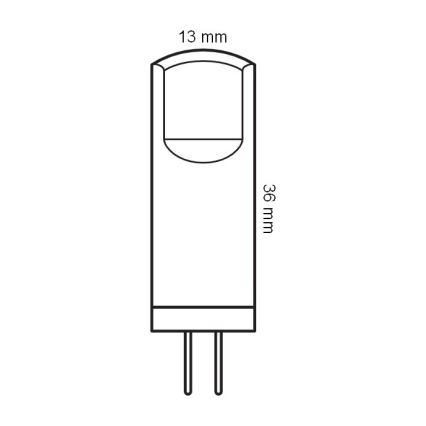 Набор из 5 светодиодных ламп G4 (PIN), 1,8 Вт/12 В, 2700K - Osram
