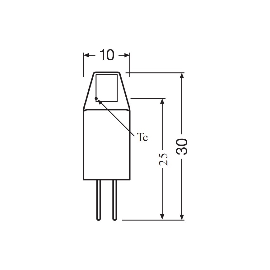 Набор из 5 светодиодных ламп с цоколем G4 (micro PIN), 1 Вт/12 В, 2700 К — Osram