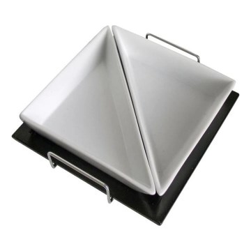 Набор мисок TORO с подносом, 2 шт., керамика/дерево