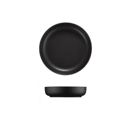 Набор столовой посуды 16 предметов чёрный/фарфор