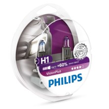 НАБОР 2x Автомобильная лампа Philips VISION PLUS 12258VPS2 H1 P14,5s/55W/12V 3250K