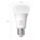 НАБОР 2x Светодиодная лампочка с регулированием яркости Philips Hue White And Color Ambiance A60 E27/6,5W/230V 2000-6500K
