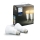 НАБОР 2x Светодиодная лампочка с регулированием яркости Philips Hue WHITE AMBIANCE E27/8,5W/230V 2200-6500K