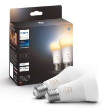 Набор 2x светодиодных диммируемых лампы Philips Hue WHITE AMBIANCE E27/8W/230V 2200-6500K