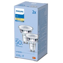 Набор 2x светодиодные лампы Philips GU10/4,6W/230V 2700K