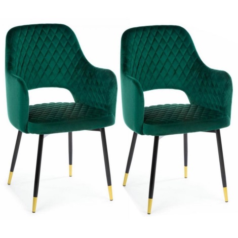 НАБОР 2x Обеденный стул SENKO зеленый