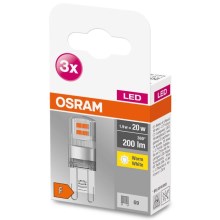 НАБОР 3x Светодиодная лампа G9/1,9W/230V 2700K - Osram