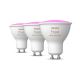 Набор 3x светодиодные диммируемые лампы Philips Hue White And Color Ambiance GU10/5W/230V 2000-6500K