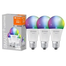 Набор 3x светодиодные диммируемые лампочки RGBW SMART+ E27/9,5W/230V 2700K-6500K - Ledvance