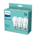 Набор 3x светодиодные лампочки Philips A60 E27/13W/230V 4000K