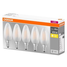 Набор 5x светодиодных лампочек VINTAGE E14/4W/230V 2700K - Osram