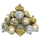 Набор рождественских украшений 30 шт. золотой/серебряный
