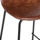 НАБІР 2x Барний стілець VLADI коричневий