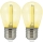 НАБІР 2x Світлодіодна лампочка PARTY E27/0,3W/36V жовтий