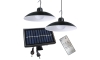 НАБІР 2x Світлодіодний підвісний світильник на сонячній батареї з регулюванням яскравості та датчиком освітленості LED/6W/3,7V 2000 mAh IP44 + дистанційне керування
