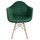 НАБІР 2x Обіднє крісло NEREA 80x60,5 см зелений/бук
