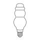 НАБІР 3 x Запасна лампа FIGURINE E10/20V/0,1A білий Виготовлено в Європі