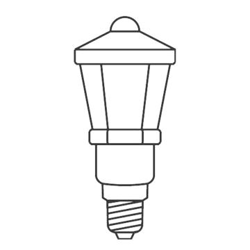 НАБІР 3 x Запасна лампа LANTERN E10/20V/0,1A кольоровий Виготовлено в Європі