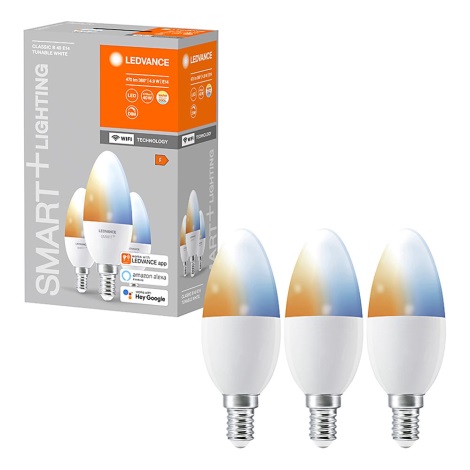 НАБІР 3x LED Димерна лампочка SMART+ E14/5W/230V 2700K-6500K Wi-Fi - Ledvance