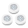 НАБІР 3x LED Світлодіодний сенсорний нічник 1xLED/2W/4,5V білий